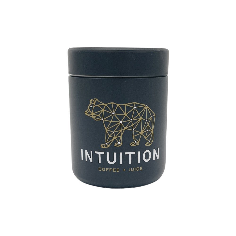 MIIR logo food can (black) 16oz | Intuition Coffee Company